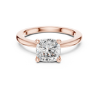 Cushion Cut Solitaire Engagement Ring