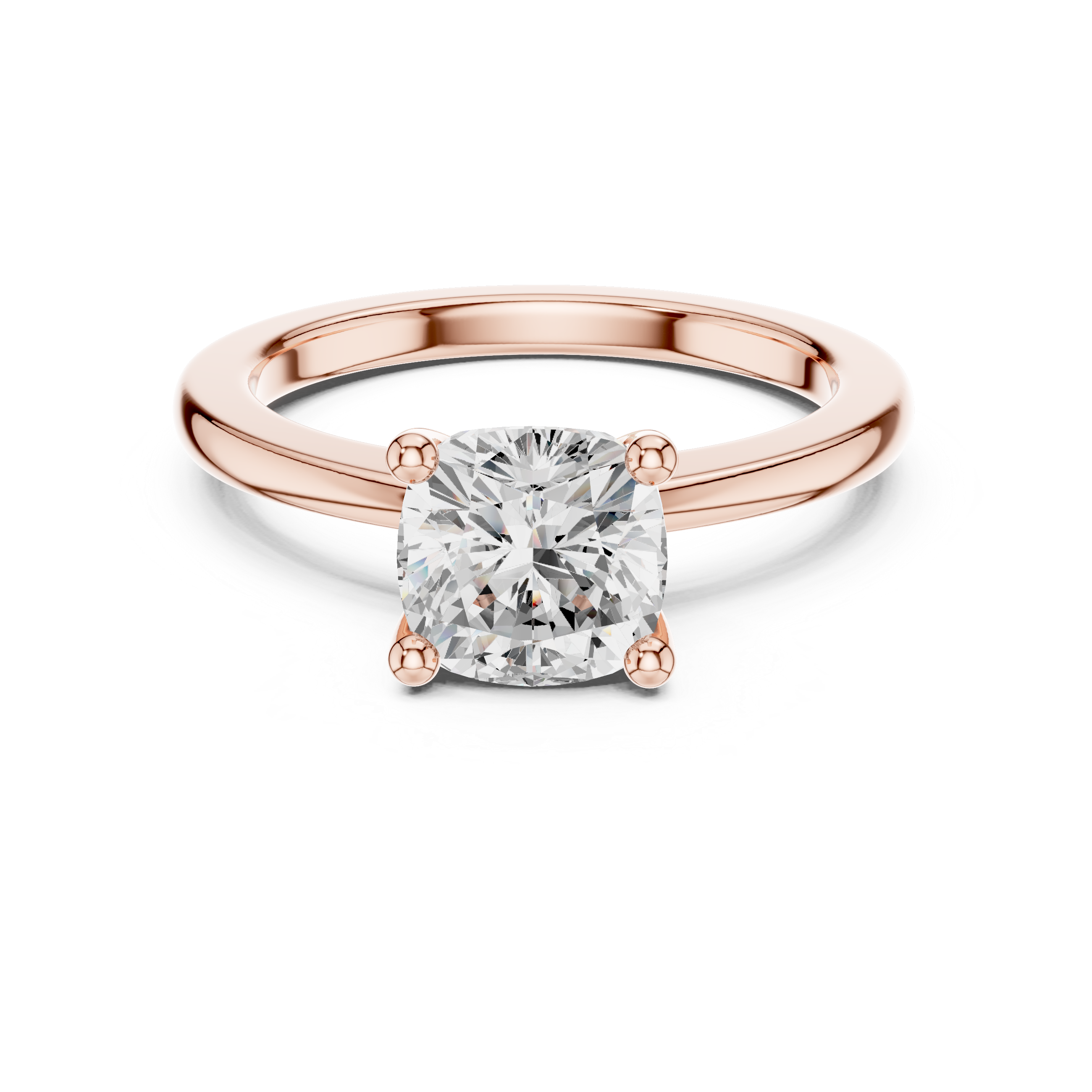 Cushion Cut Solitaire Engagement Ring
