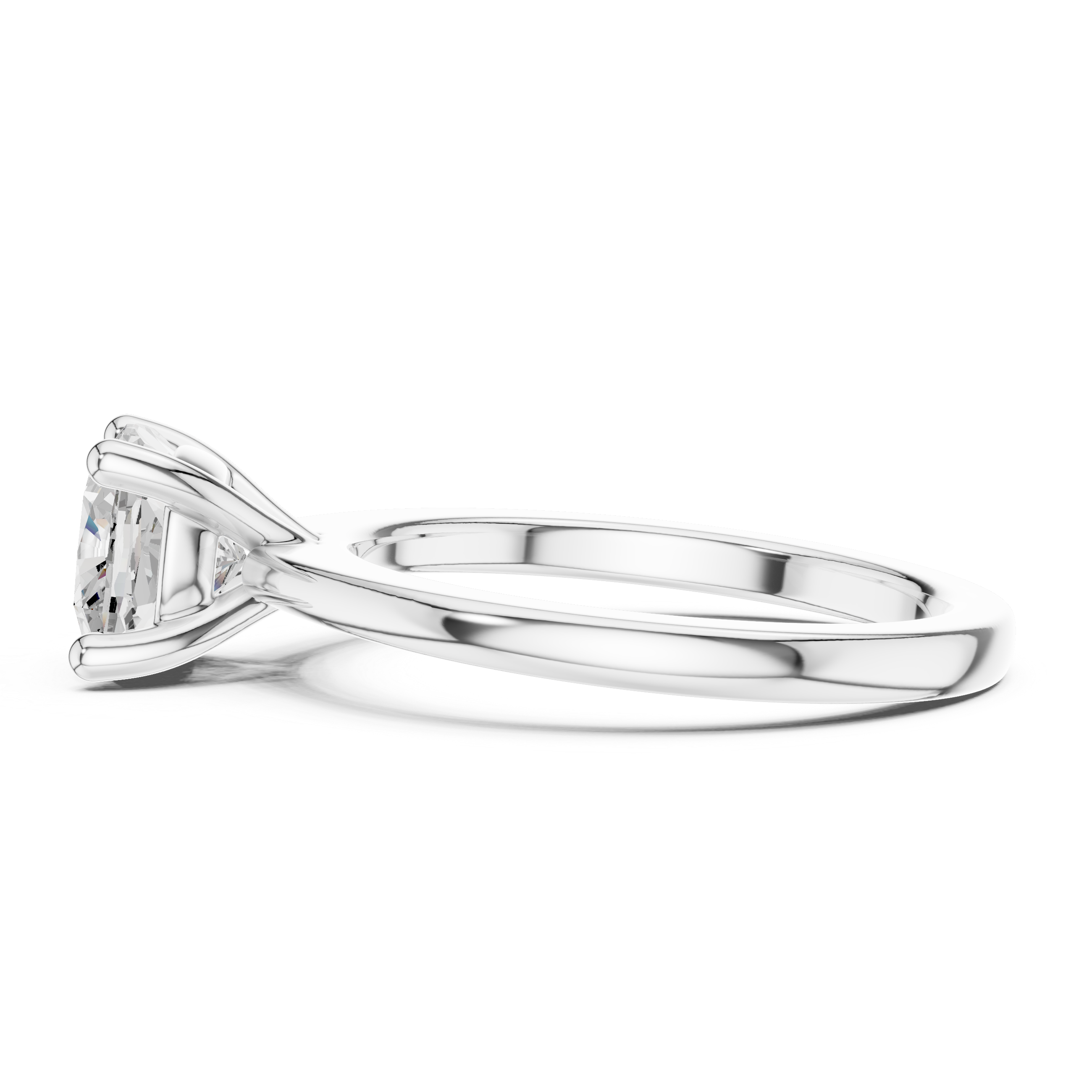 Cushion Cut Solitaire Engagement Ring