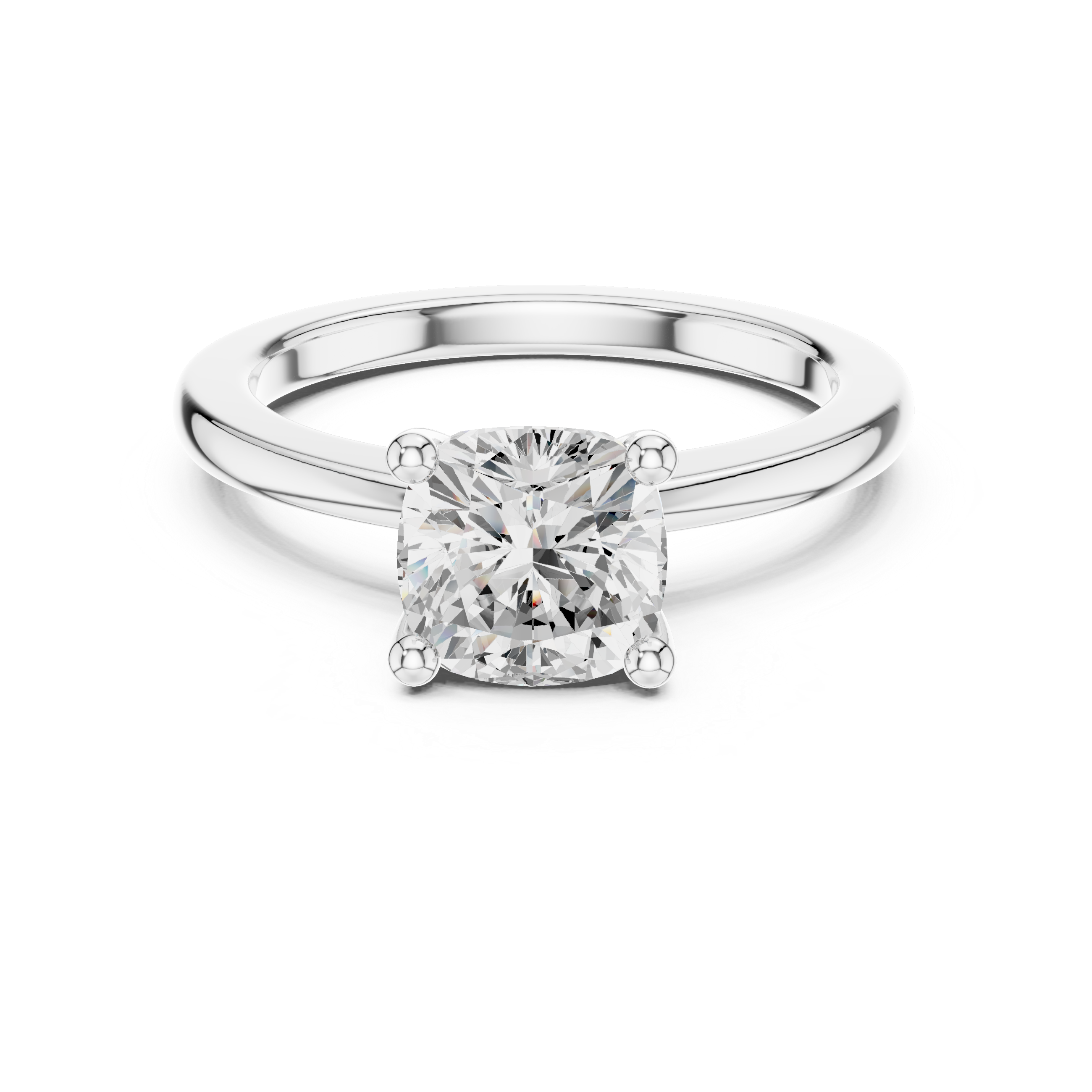 Cushion Cut Solitaire Engagement Ring