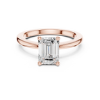 Emerald Cut Solitaire Engagement Ring