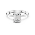 Emerald Cut Solitaire Engagement Ring