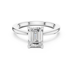 Emerald Cut Solitaire Engagement Ring