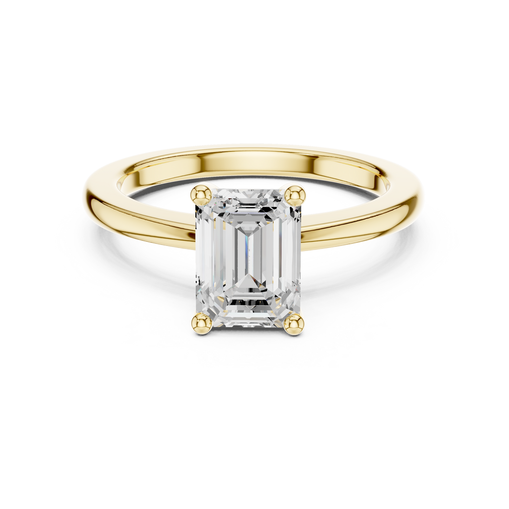 Emerald Cut Solitaire Engagement Ring