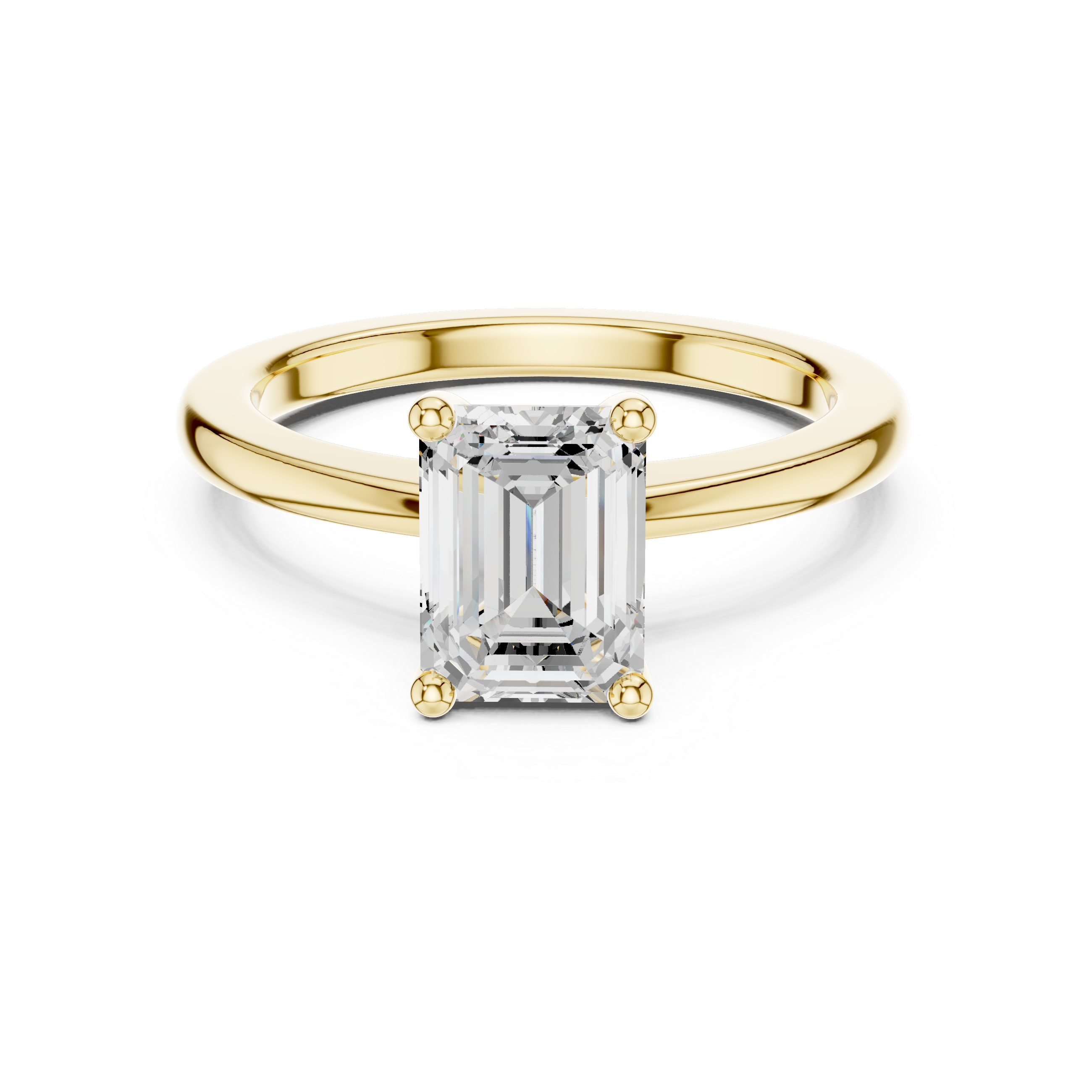 Emerald Cut Solitaire Engagement Ring