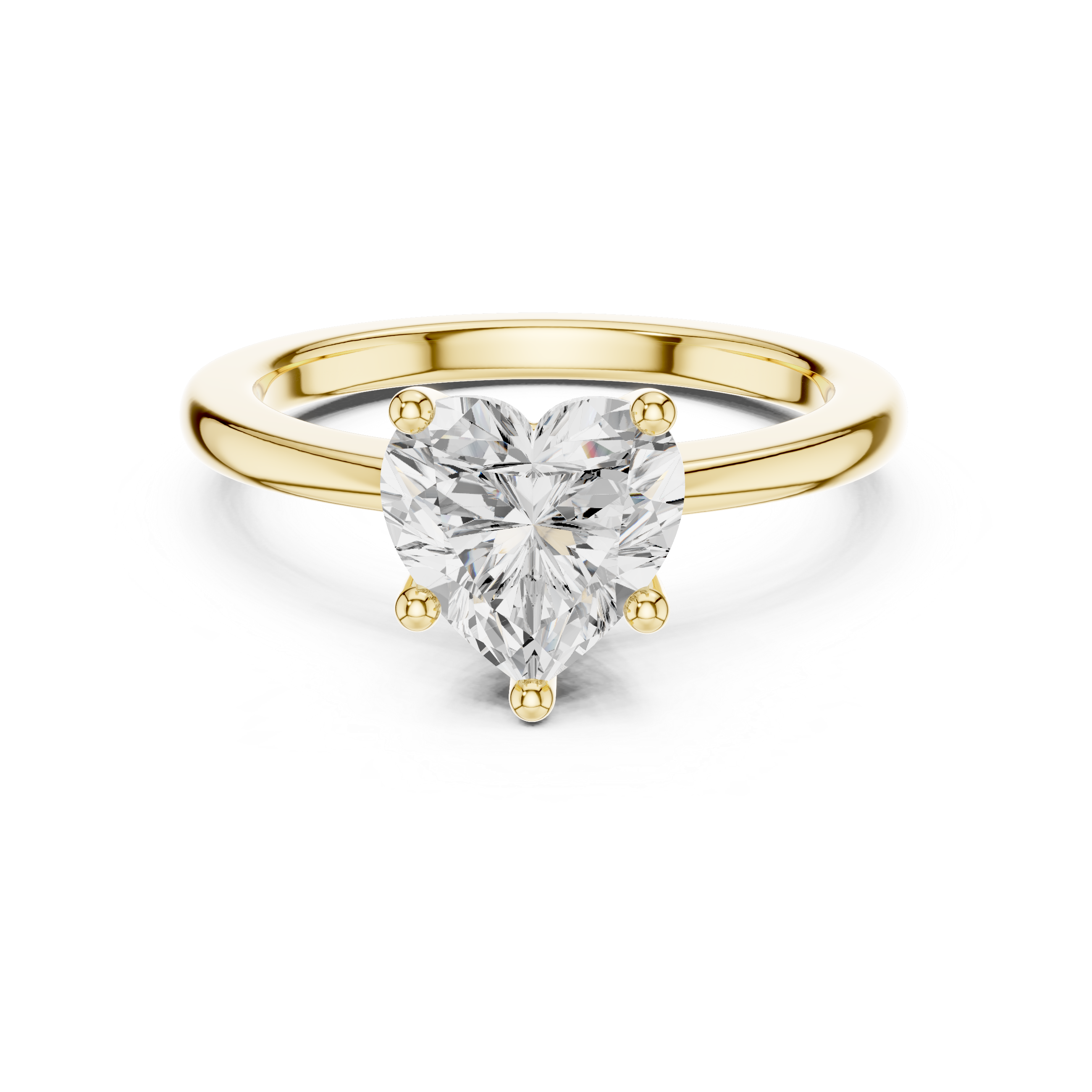 Heart Cut Solitaire Engagement Ring