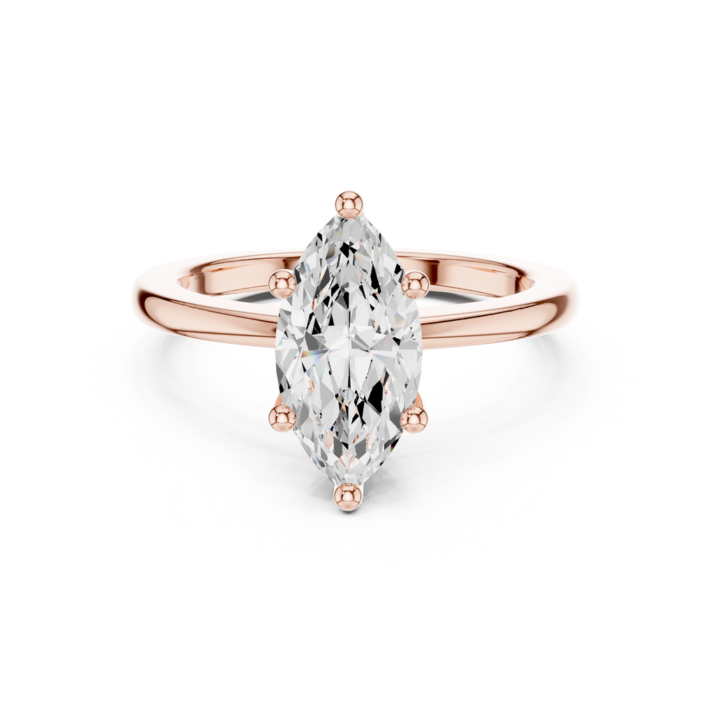 Marquise Cut Solitaire Engagement Ring