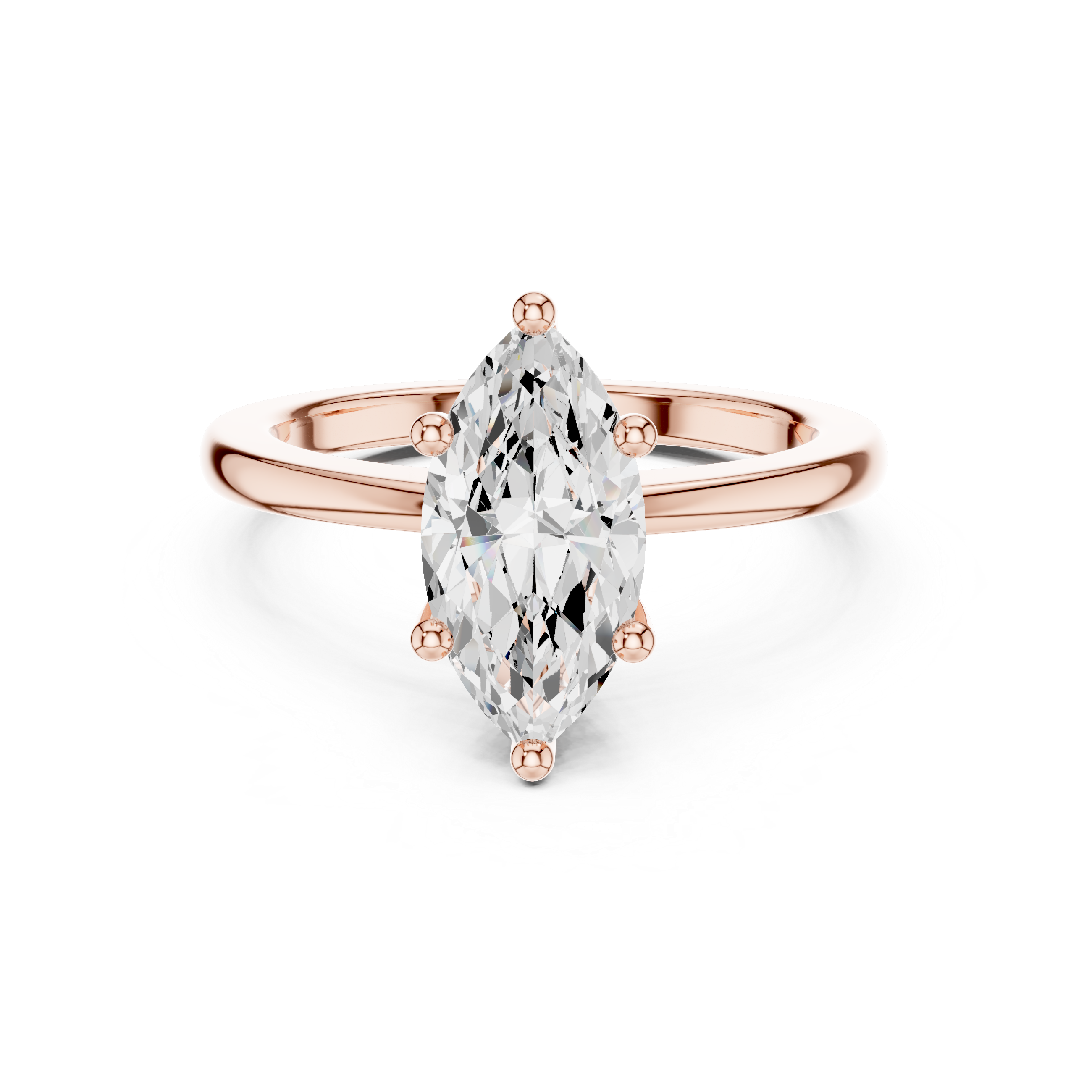 Marquise Cut Solitaire Engagement Ring