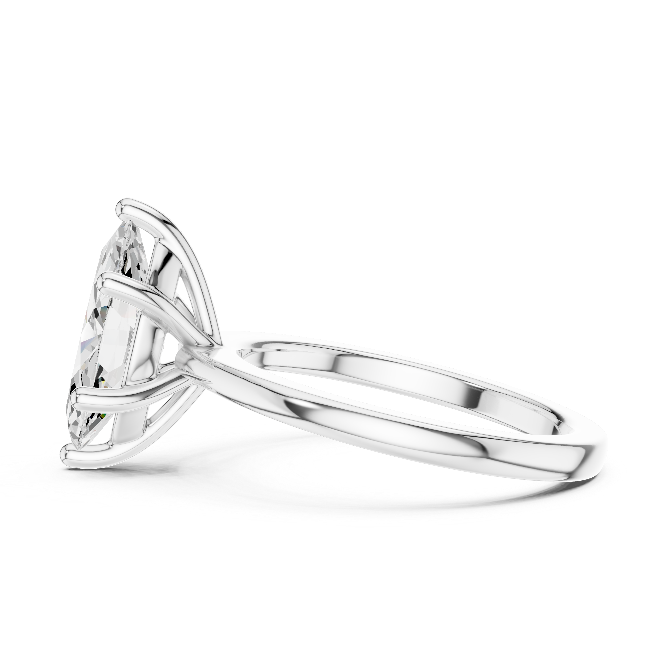 Marquise Cut Solitaire Engagement Ring