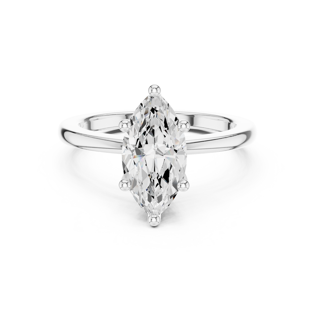 Marquise Cut Solitaire Engagement Ring