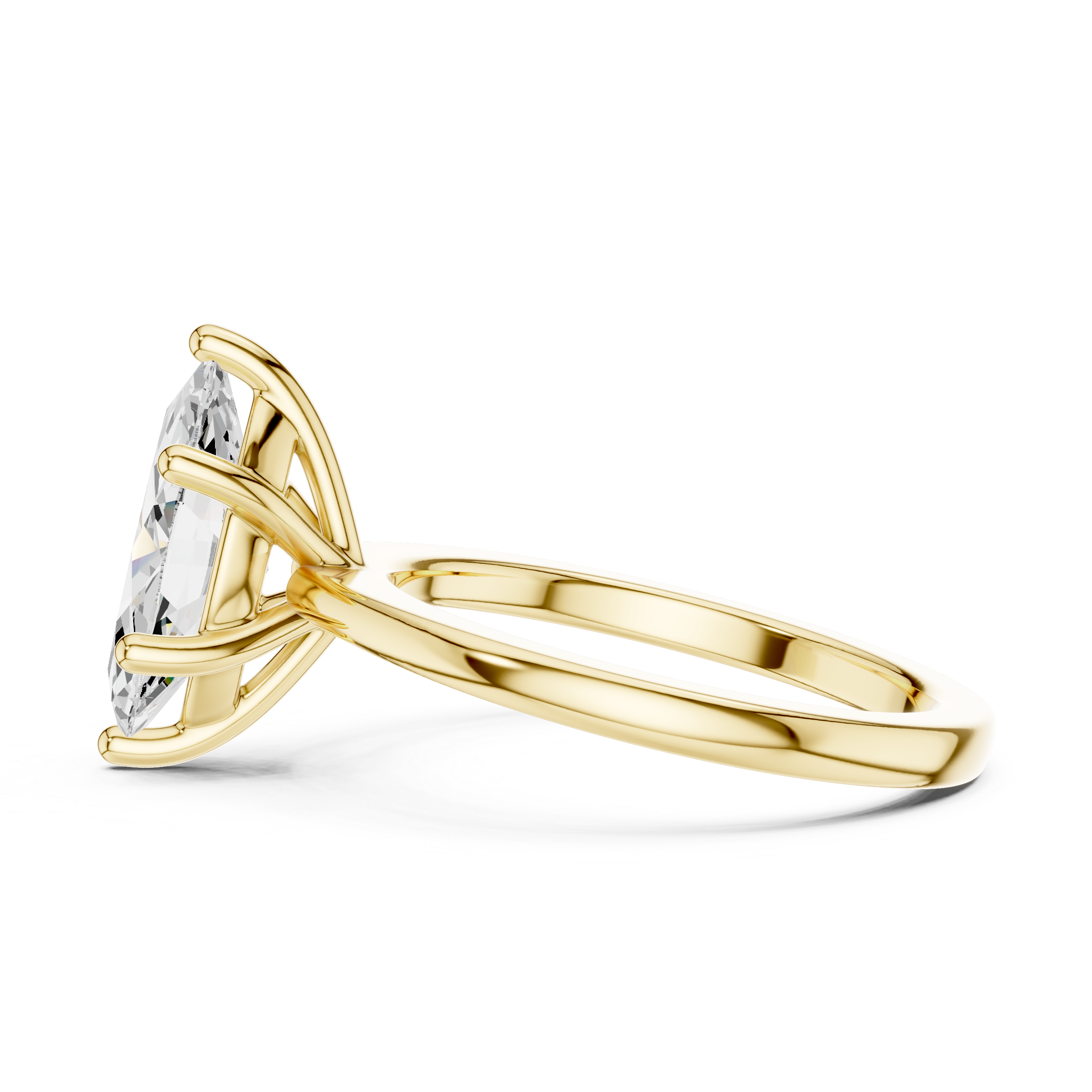 Marquise Cut Solitaire Engagement Ring
