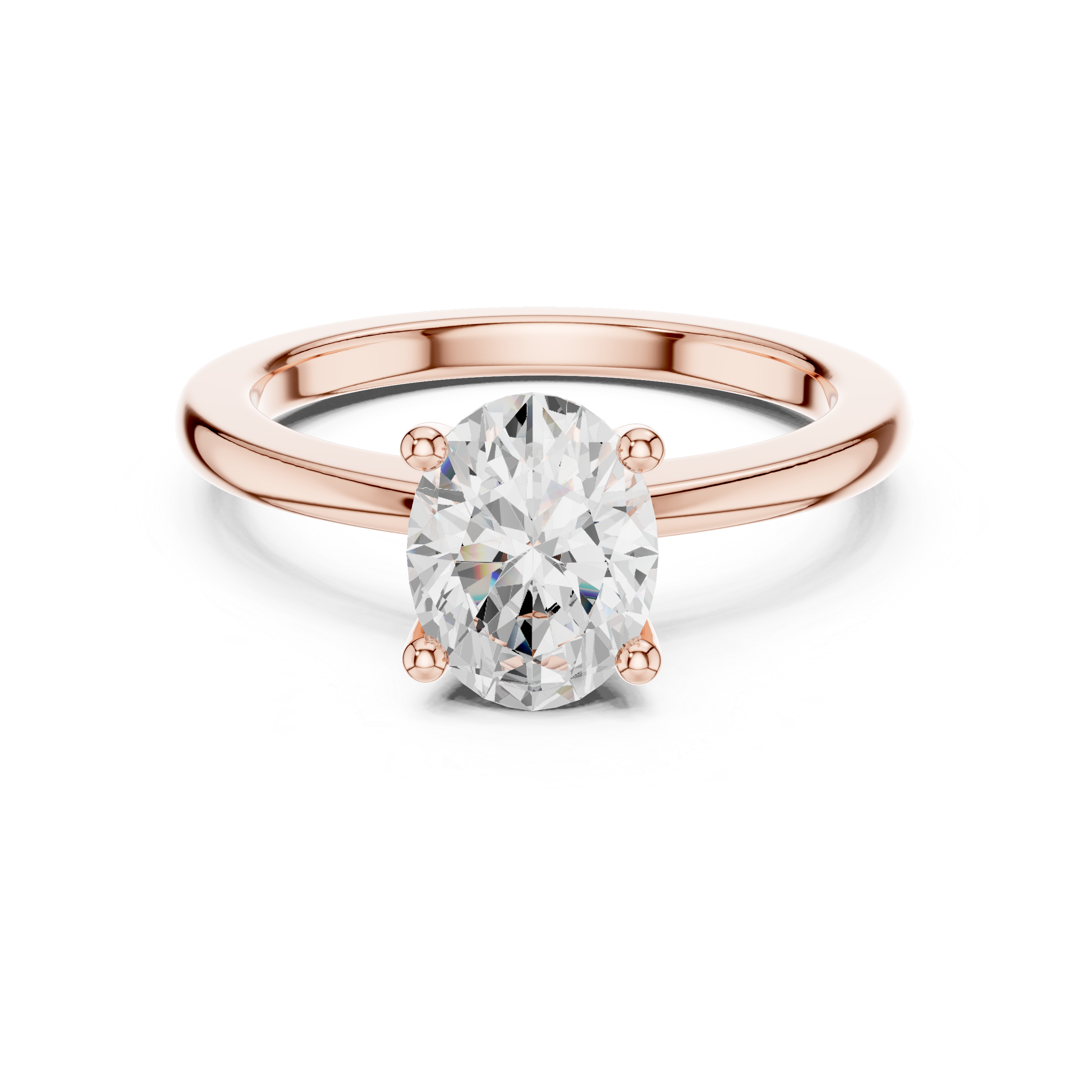 Oval Cut Solitaire Engagement Ring