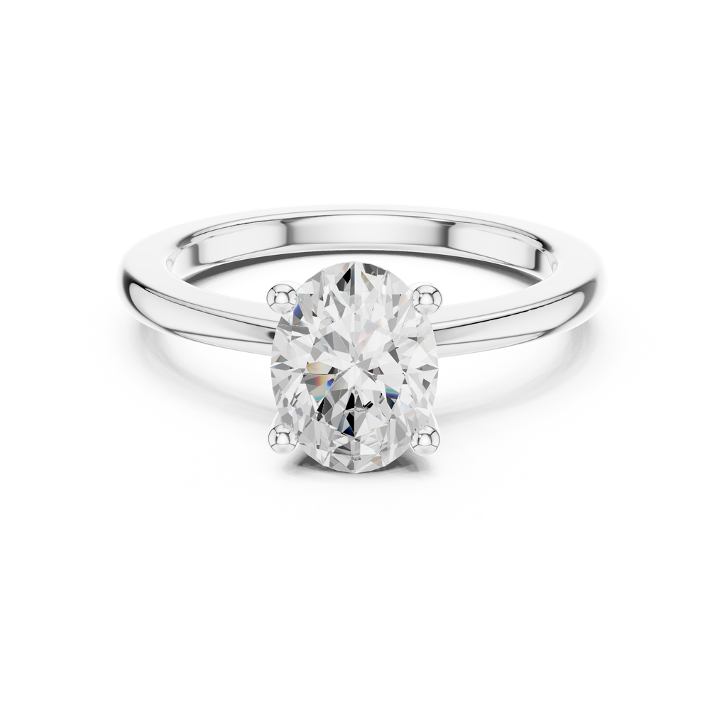 Oval Cut Solitaire Engagement Ring
