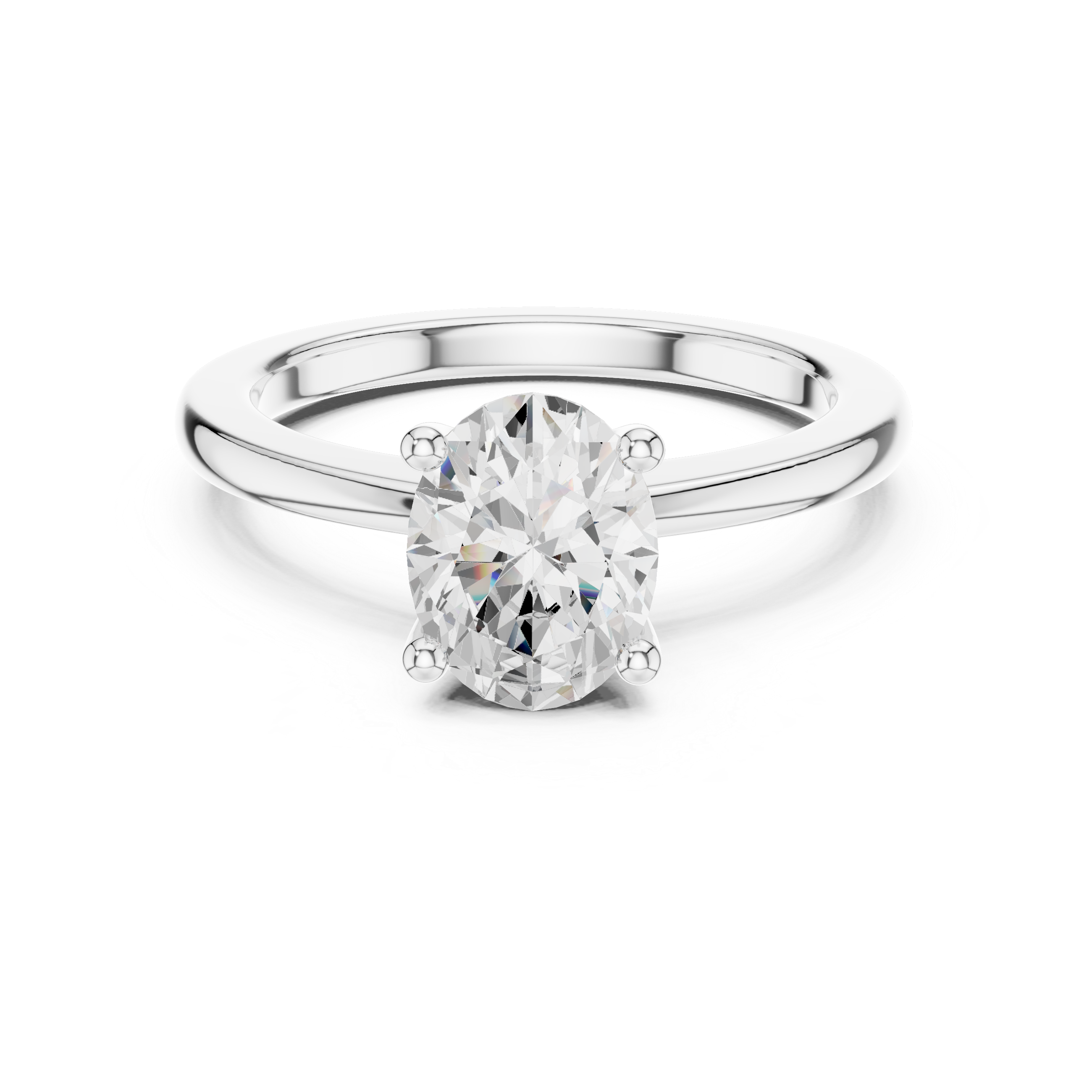 Oval Cut Solitaire Engagement Ring