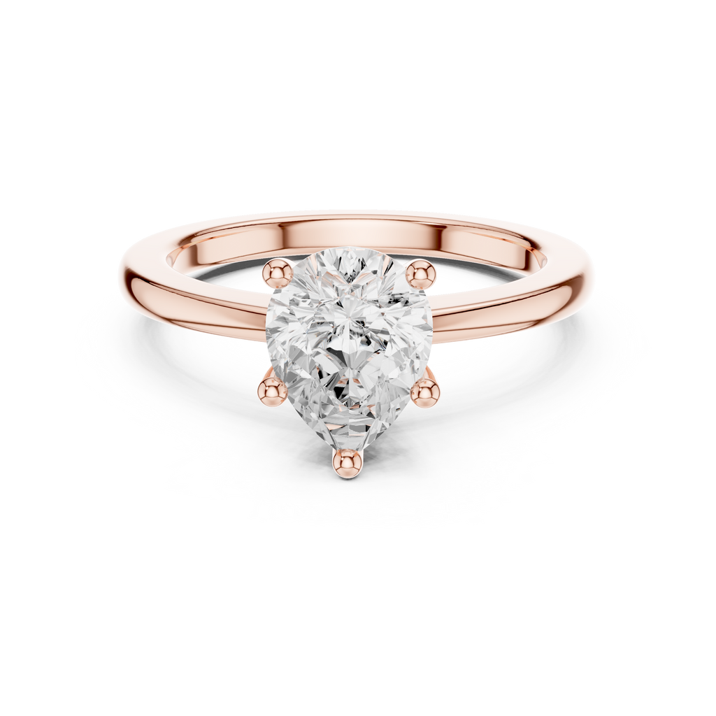 Pear Cut Solitaire Engagement Ring