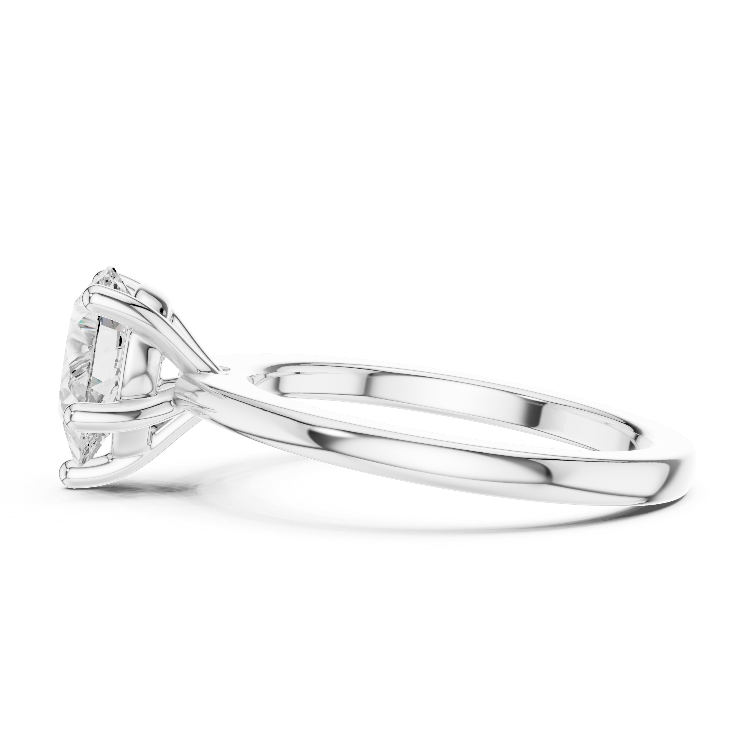 Pear Cut Solitaire Engagement Ring