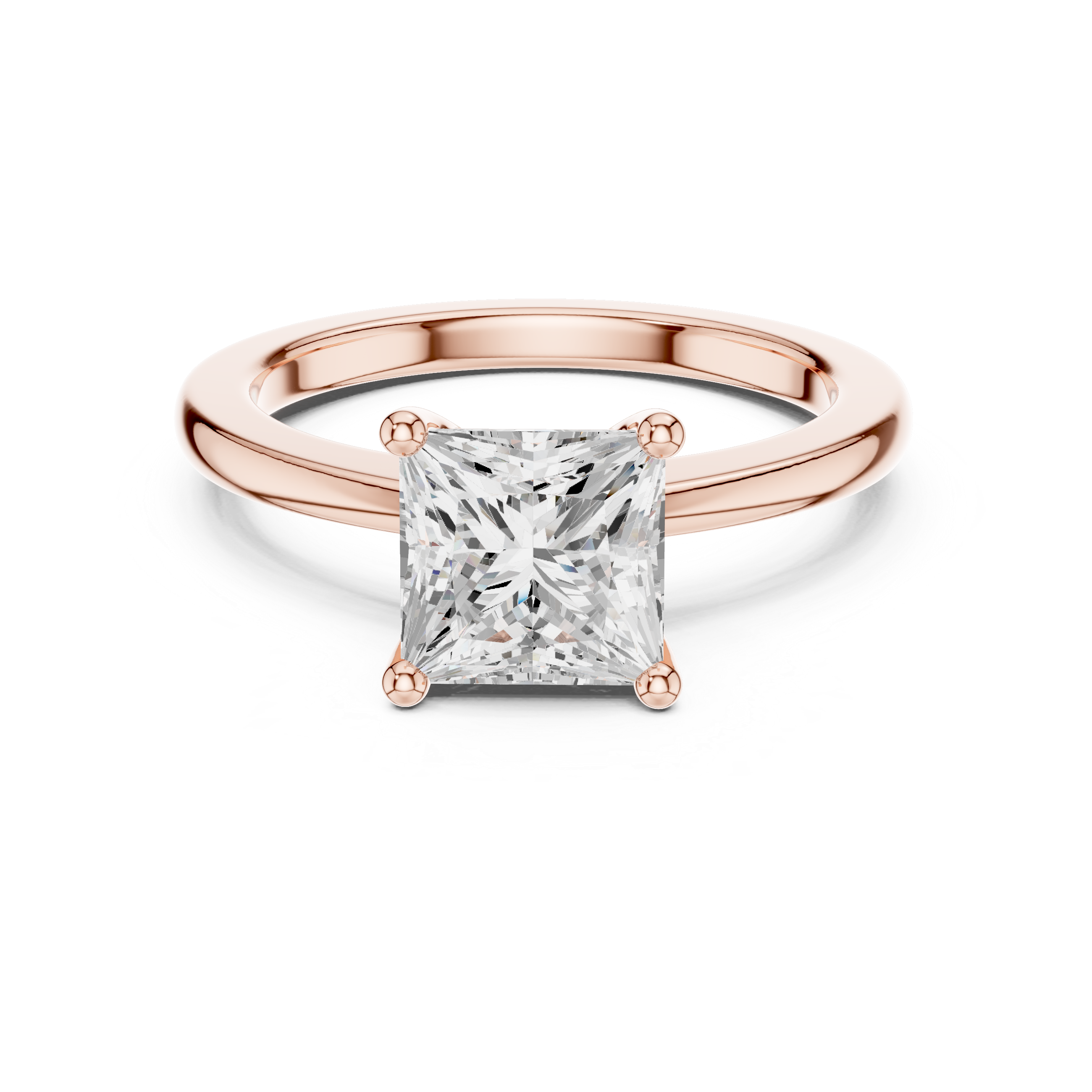 Princess Cut Solitaire Engagement Ring