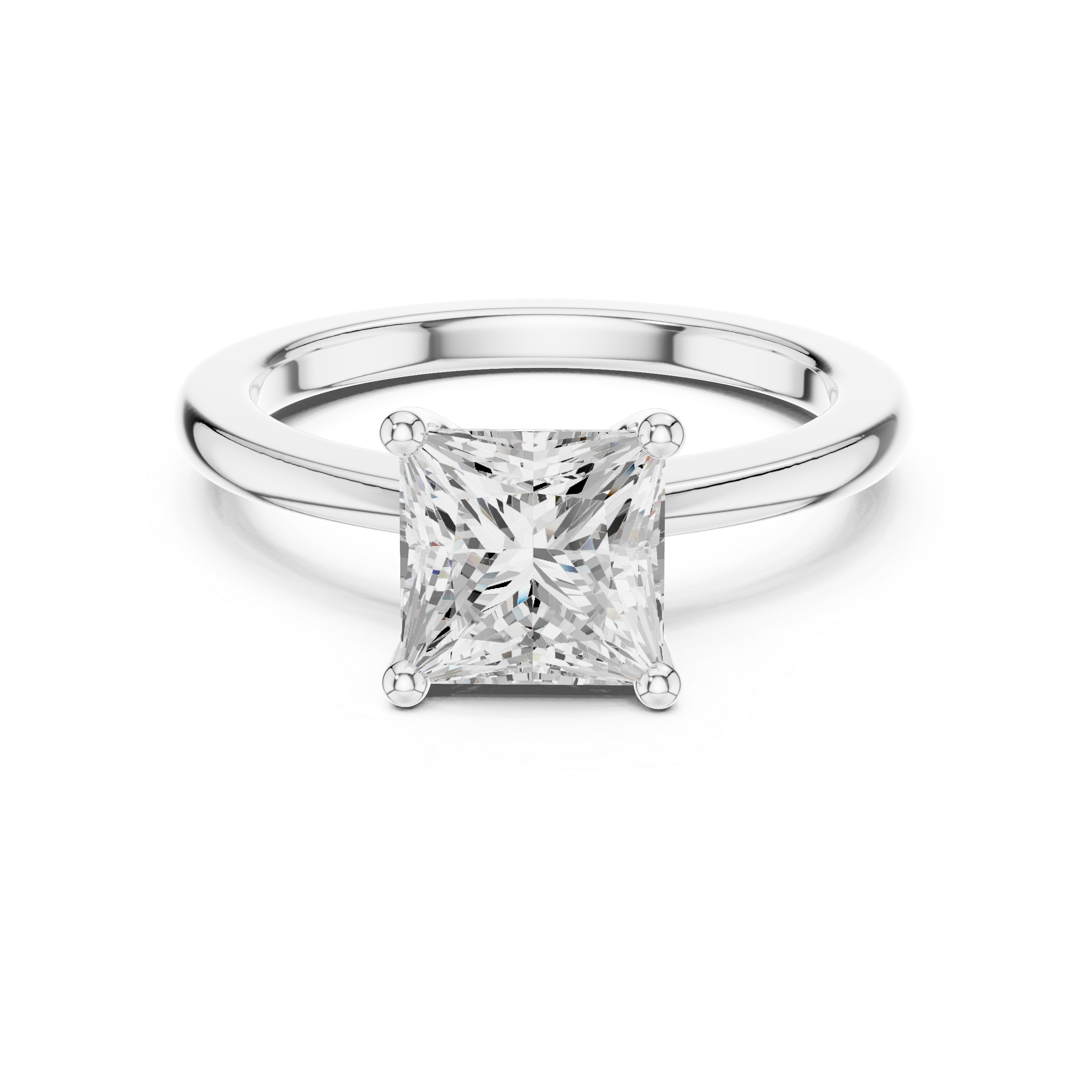Princess Cut Solitaire Engagement Ring