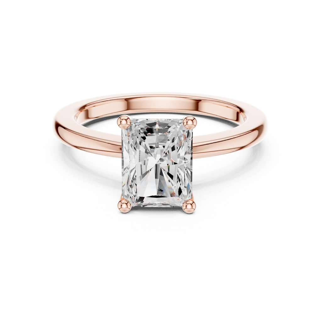 Radiant Cut Solitaire Engagement Ring