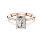 Radiant Cut Solitaire Engagement Ring