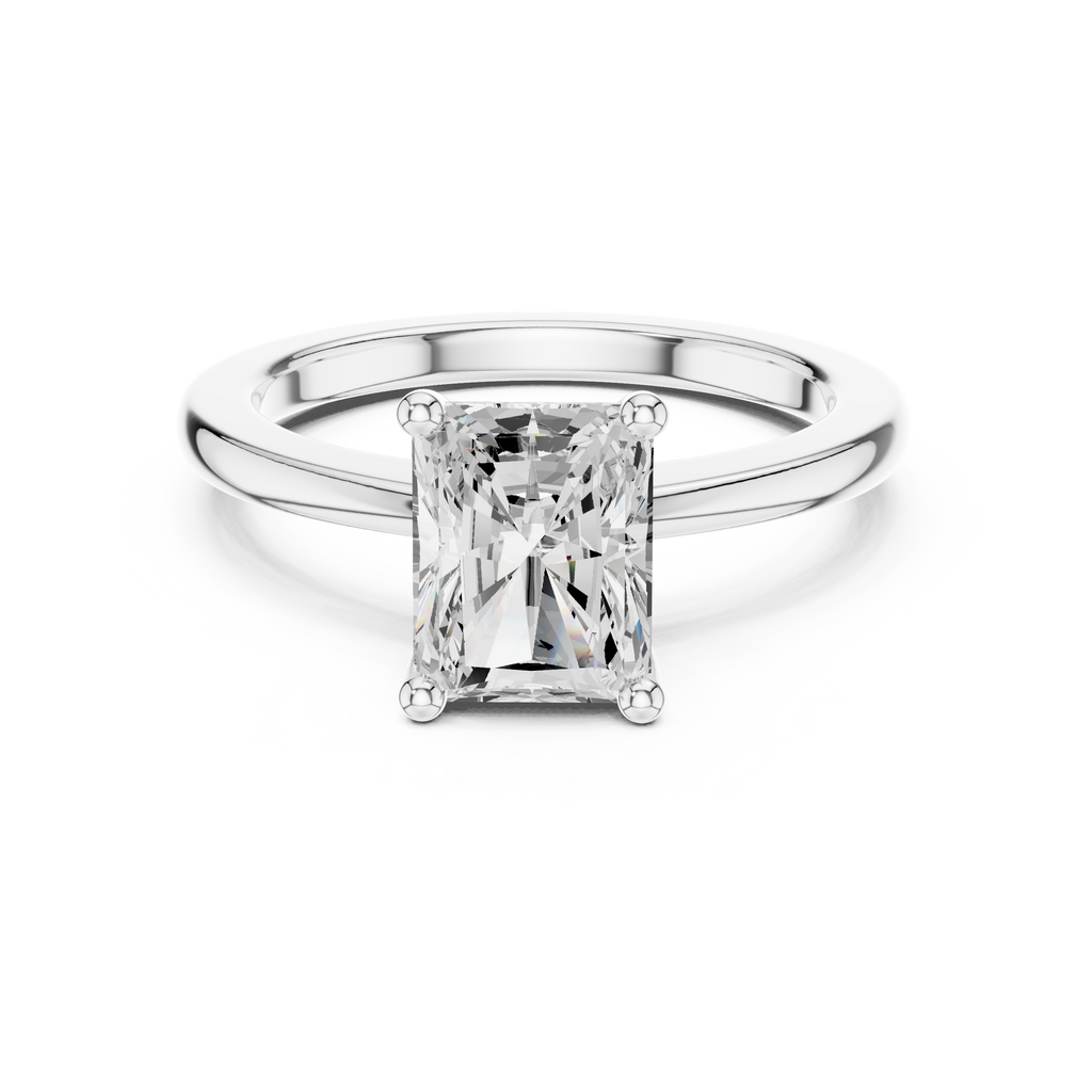Radiant Cut Solitaire Engagement Ring