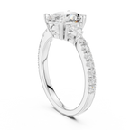 Oval Cut Three Stone Diamond Engagement Ring
