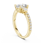 Oval Cut Three Stone Diamond Engagement Ring