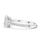 Princess Cut Three Stone Diamond Engagement Ring