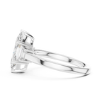Marquise Cut Three Stone Diamond Engagement Ring