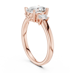 Oval Cut Three Stone Diamond Engagement Ring