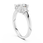 Oval Cut Three Stone Diamond Engagement Ring