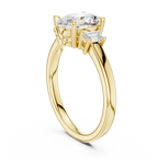 Oval Cut Three Stone Diamond Engagement Ring