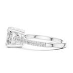 Cushion Cut Pavé Diamond Engagement Ring