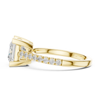 Princess Cut Pavé Diamond Engagement Ring
