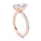 Marquise Cut Pavé Diamond Engagement Ring