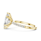 Marquise Cut Pavé Diamond Engagement Ring