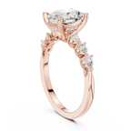1.67 CT Oval Cut Diamond Three Stone Engagement Ring