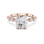 1.67 CT Oval Cut Diamond Three Stone Engagement Ring