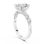 1.67 CT Oval Cut Diamond Three Stone Engagement Ring
