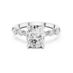 1.67 CT Oval Cut Diamond Three Stone Engagement Ring