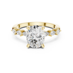 1.67 CT Oval Cut Diamond Three Stone Engagement Ring