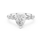1.60 CT Pear Cut Diamond Three Stone Engagement Ring