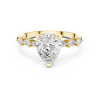 1.60 CT Pear Cut Diamond Three Stone Engagement Ring
