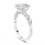 2.00 CT Round Brilliant Diamond Three Stone Engagement Ring