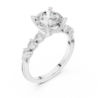 2.00 CT Round Brilliant Diamond Three Stone Engagement Ring
