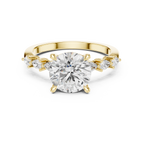 2.00 CT Round Brilliant Diamond Three Stone Engagement Ring