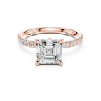 1.42 CT Emerald Cut Diamond Marquise Side Stone Engagement Ring