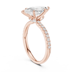 1.50 CT Marquise Cut Diamond Marquise Side Stone Engagement Ring