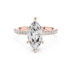 1.50 CT Marquise Cut Diamond Marquise Side Stone Engagement Ring