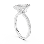 1.50 CT Marquise Cut Diamond Marquise Side Stone Engagement Ring